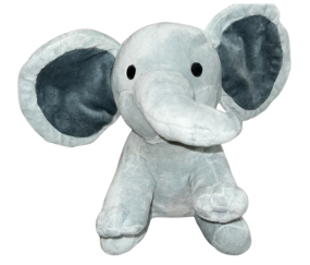 Peluche Elefante Gris Personalizable en Orejas 25 CM